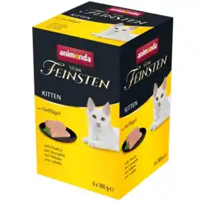 animonda Vom Feinsten Kitten mit Geflügel 6x100 g