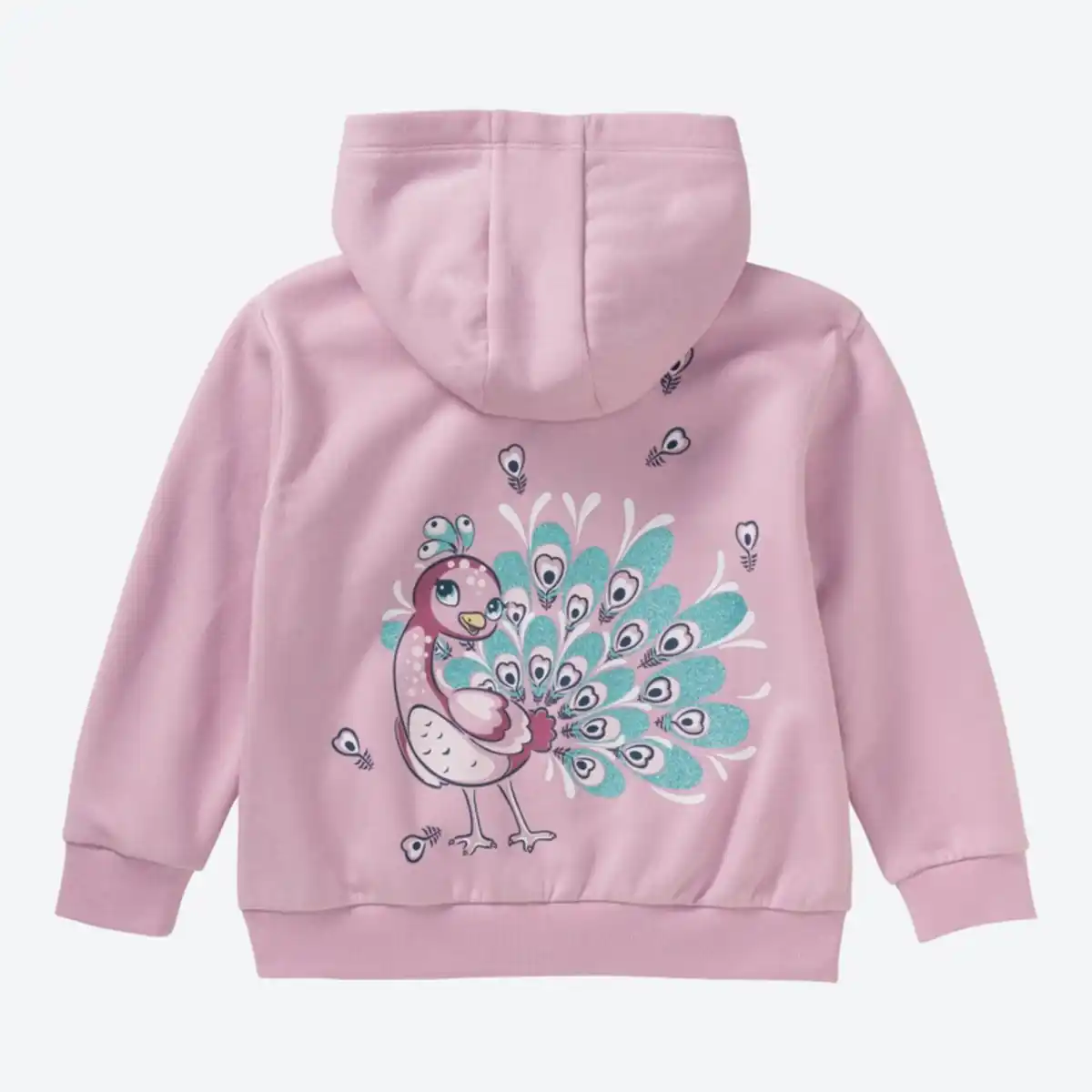 Bild 4 von Kinder-Mädchen-Sweatjacke mit Pfau-Motiv