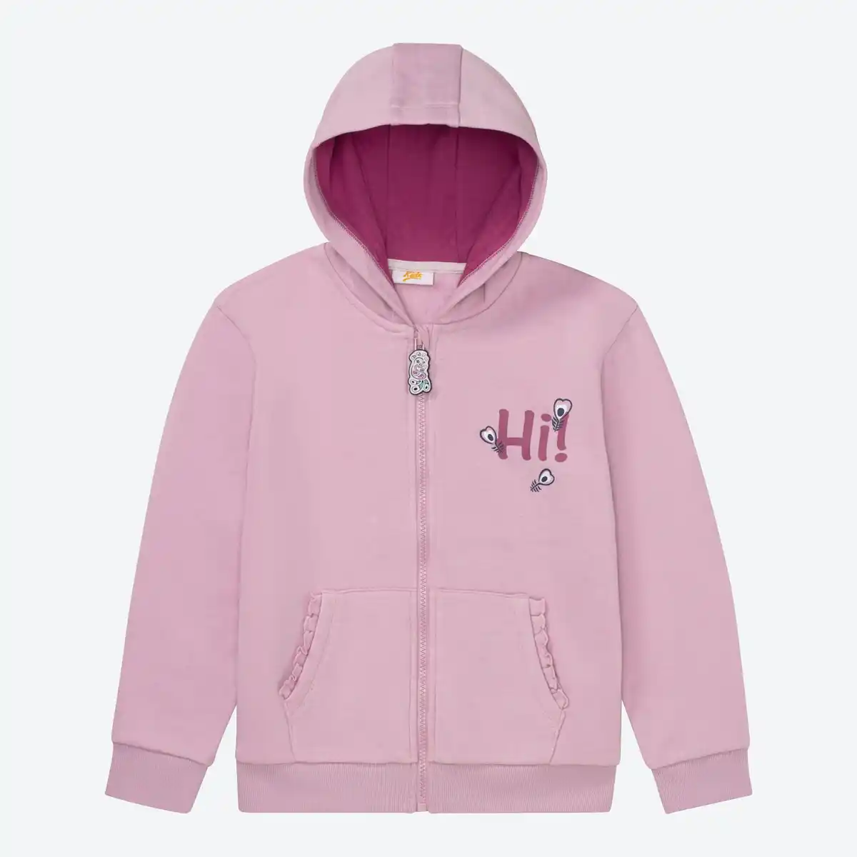 Bild 3 von Kinder-Mädchen-Sweatjacke mit Pfau-Motiv