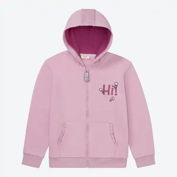 Bild 3 von Kinder-Mädchen-Sweatjacke mit Pfau-Motiv