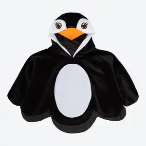 Kinderkostüm "Pinguin" mit Umhang und Kapuze, 1-3 Jahre