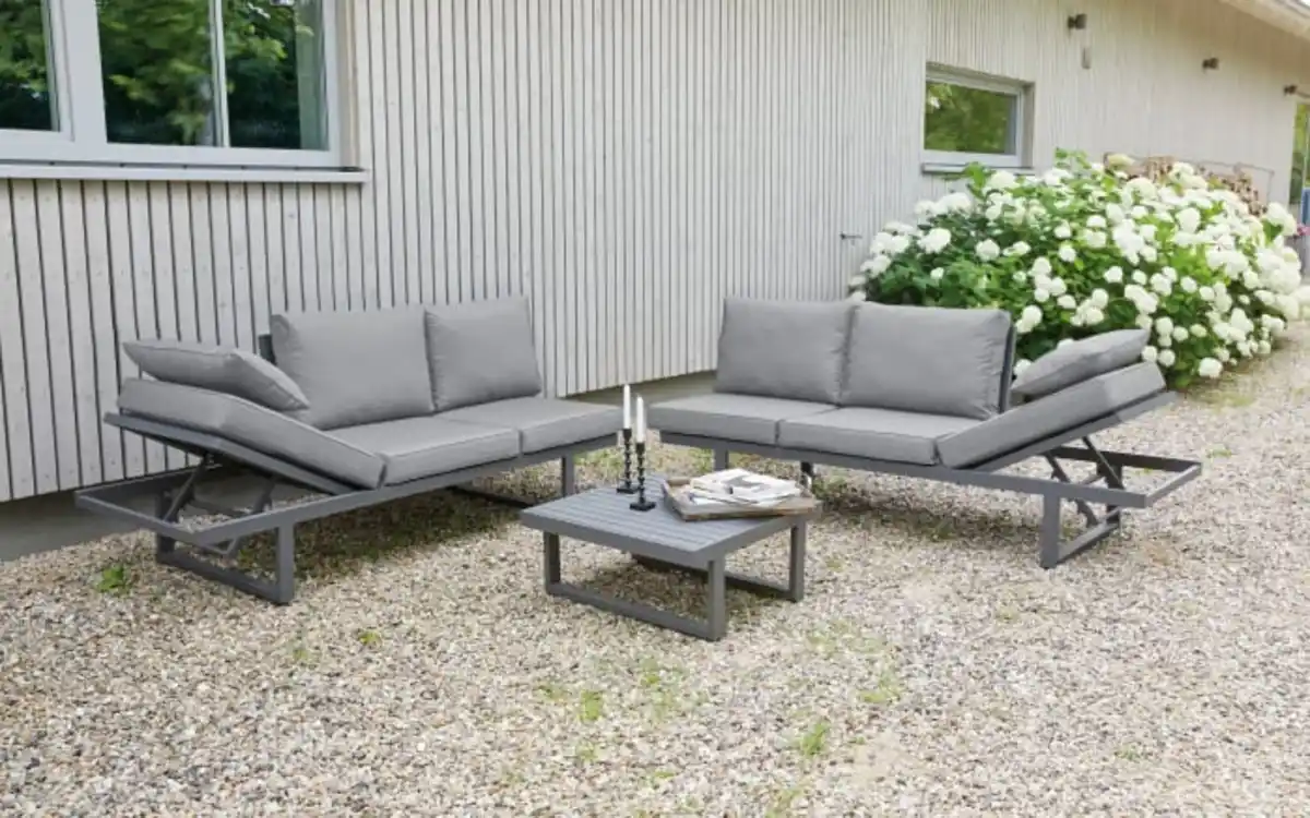 Bild 2 von Garten-Multifunktionssofa Bondino in anthrazit / grau