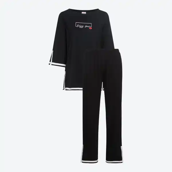 Bild 3 von Damen-Schlafanzug mit Vintage-Design, 2-teilig