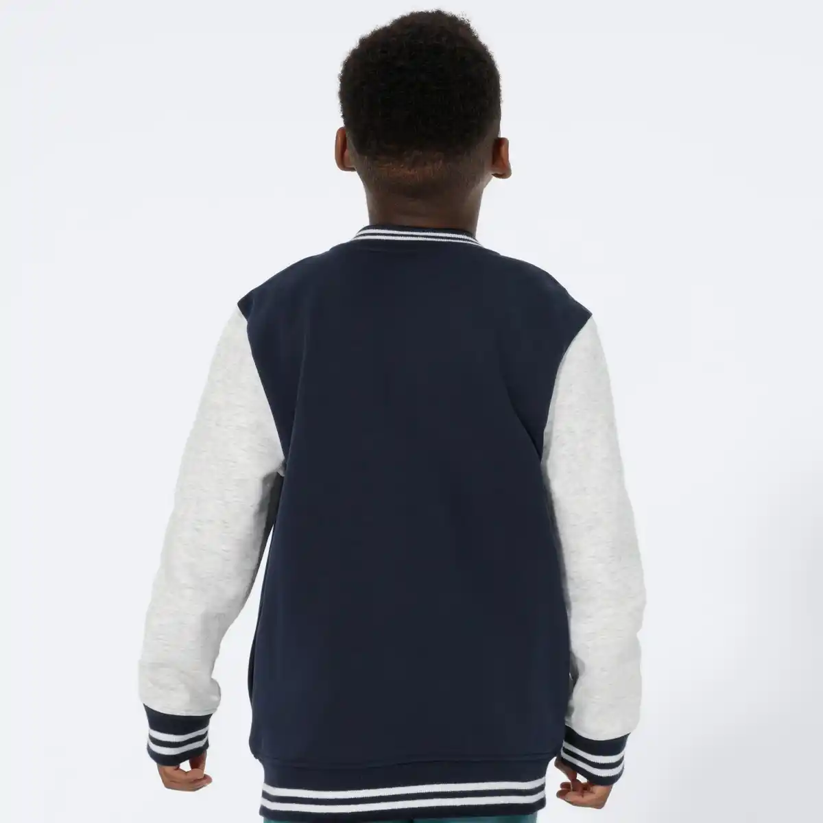 Bild 4 von Kinder-Jungen-Sweatjacke mit Kontrastärmeln