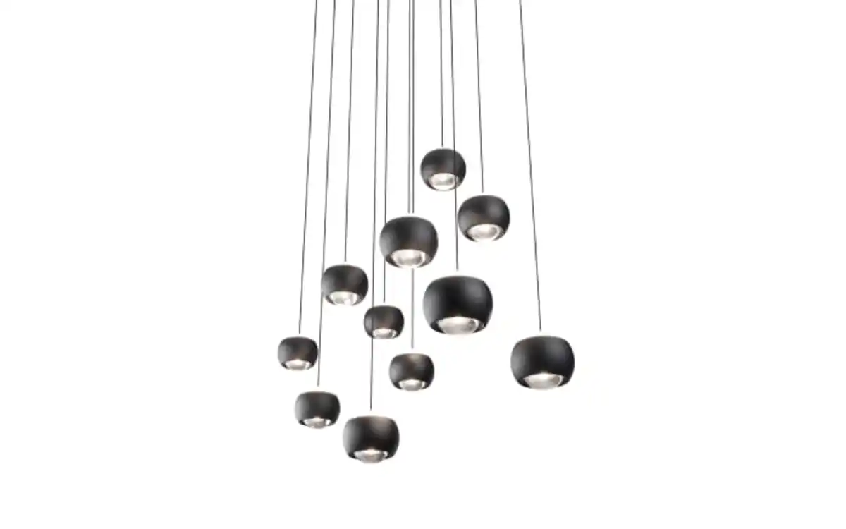 Bild 3 von LED-Pendelleuchte Cannon, schwarz, 200 cm, inkl. stufenloser Höhenverstellung