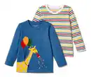 Bild 1 von 2 Kinder-Langarmshirts, Giraffe