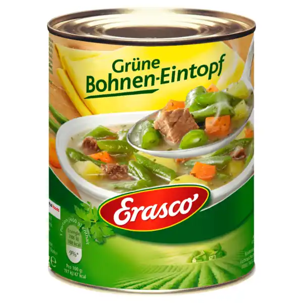 Bild 1 von Erasco Grüne-Bohnen-Eintopf 800g