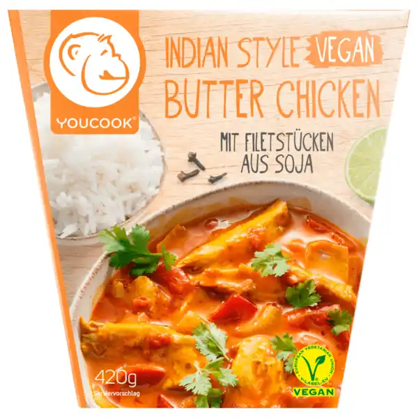 Bild 1 von Youcook Indian Style Butter Chicken vegan 420g