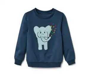 Kinder-Sweatshirt mit angerauter Innenseite, blau