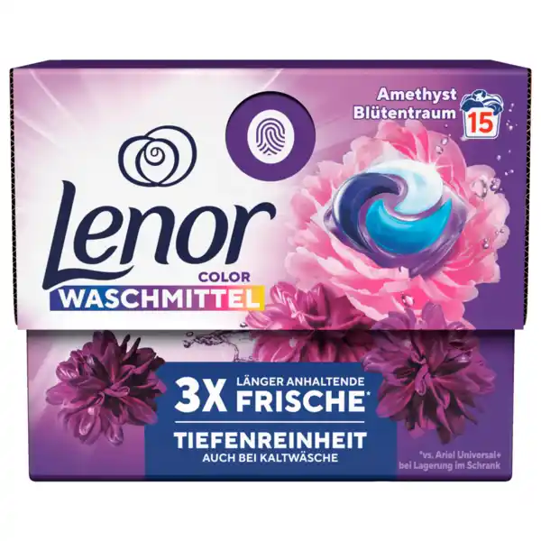 Bild 1 von Lenor Colorwaschmittel All-in-1 Pods 301g, 15WL