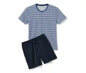 Shorty-Pyjama blau-dunkelblau