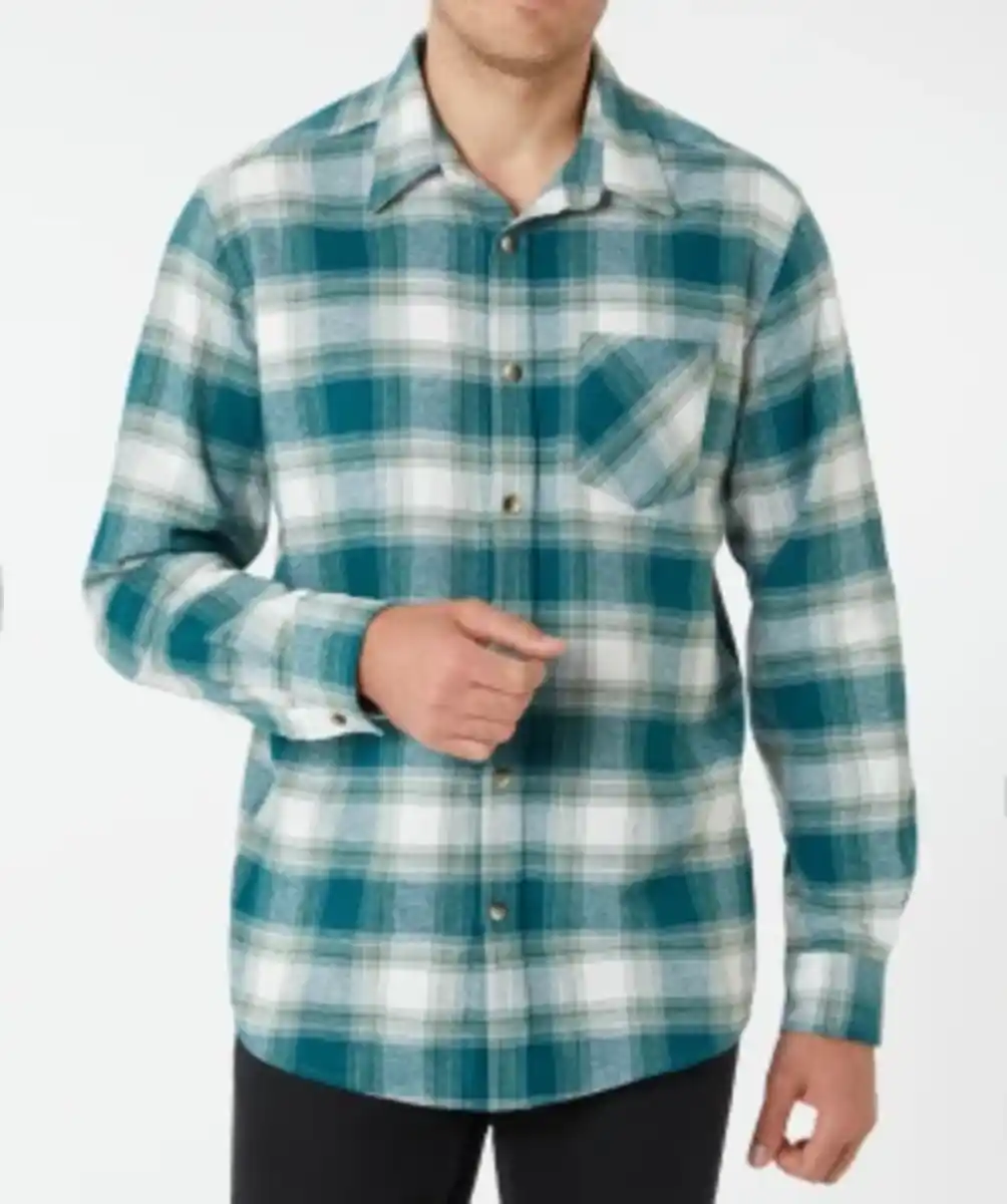 Bild 1 von Kariertes Flanellhemd, dunkelgrün kariert