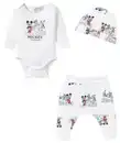 Bild 1 von Mickey and Friends Newborn Mütze + Body + Hose, weiß