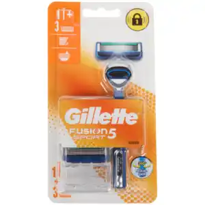 Gillette Fusion5 Rasierer mit Ersatzklingen Sport