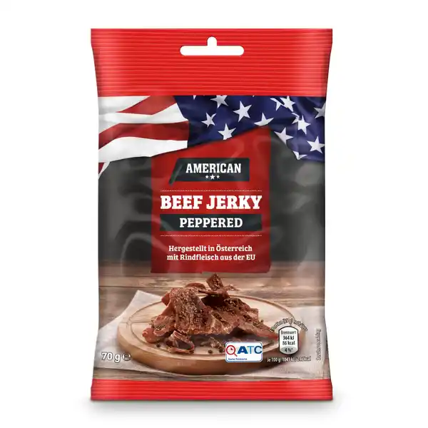 Bild 1 von AMERICAN American Beef & Pork Jerky, Pfeffer