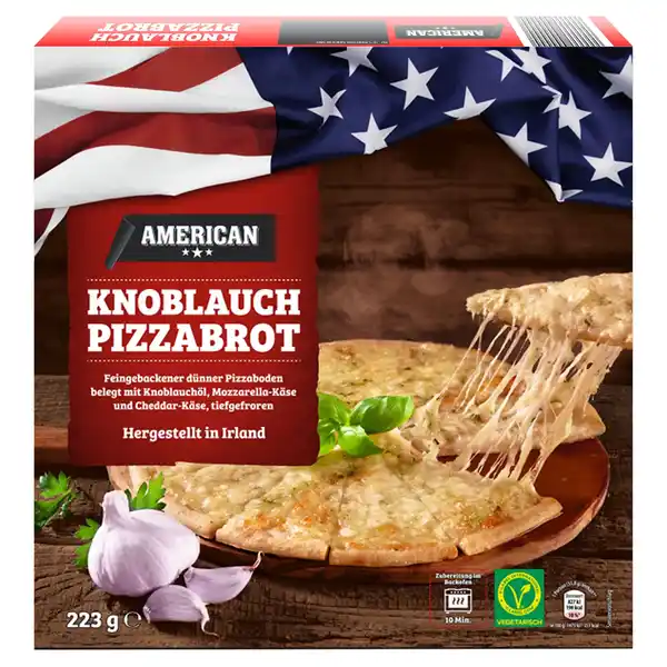 Bild 1 von AMERICAN Knoblauch Pizzabrot 223 g