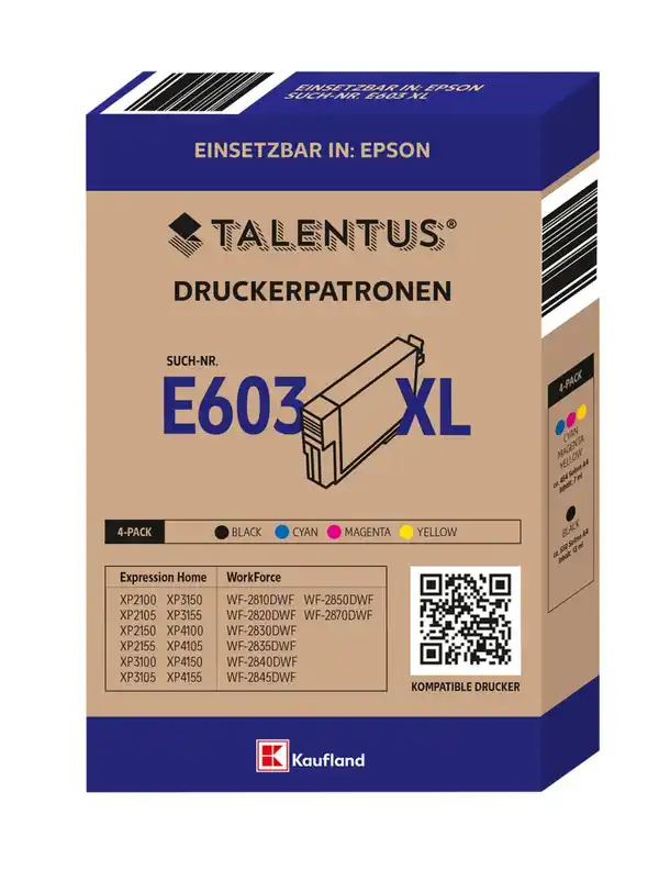 Bild 1 von TALENTUS® Druckerpatronen »Epson 603XL«, 4-St.-Packg.