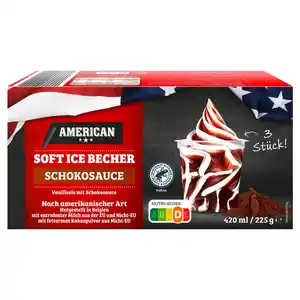 AMERICAN Amerikanisches Soft Eis, Vanille-Schokolade