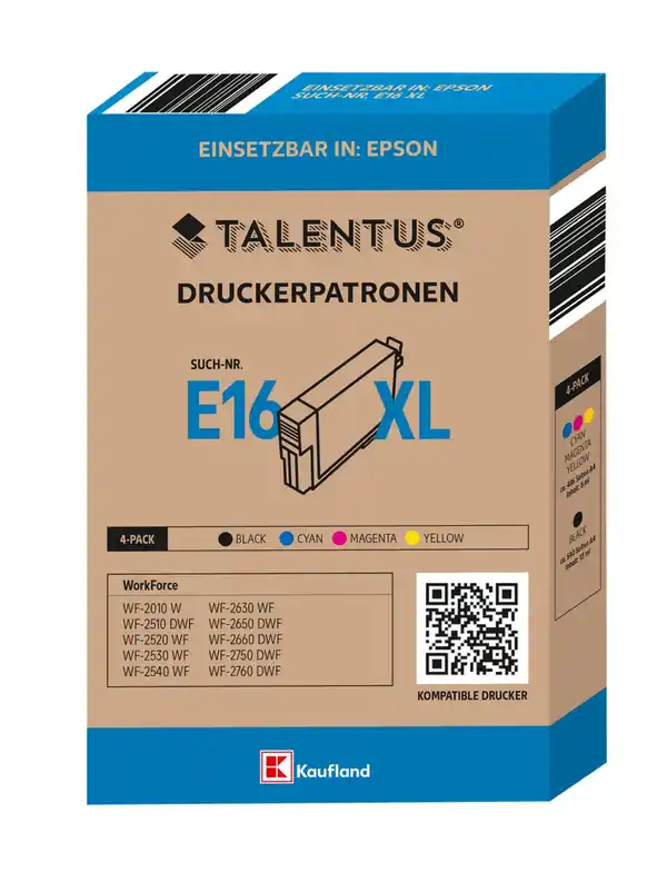 Bild 1 von TALENTUS® Druckerpatronen »Epson 16XL«, 4-St.-Packg.