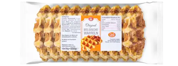 Bild 1 von PASCAL & ERNEST Belgische Waffeln, 10 St. = 550-g-Packg.