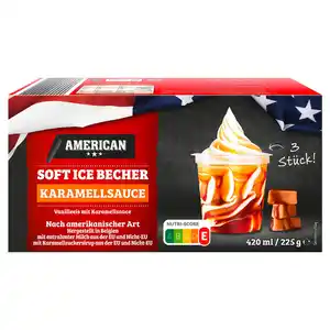 AMERICAN Amerikanisches Soft Eis, Vanille-Caramel