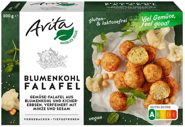 Bild 1 von AVITA Blumenkohl-Falafel, 300-g-Packg.