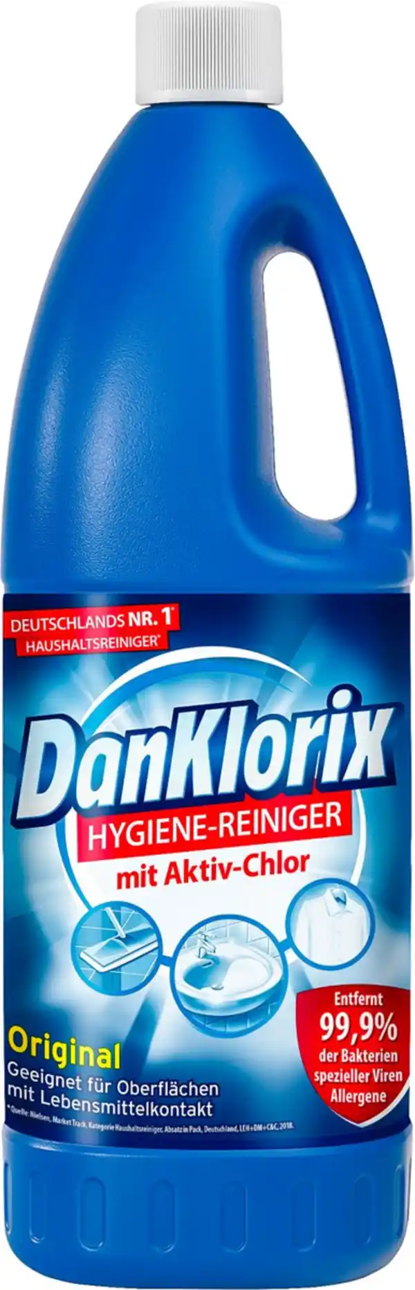 Bild 1 von DANKLORIX Hygiene-Reiniger, 1,5-l-Fl.