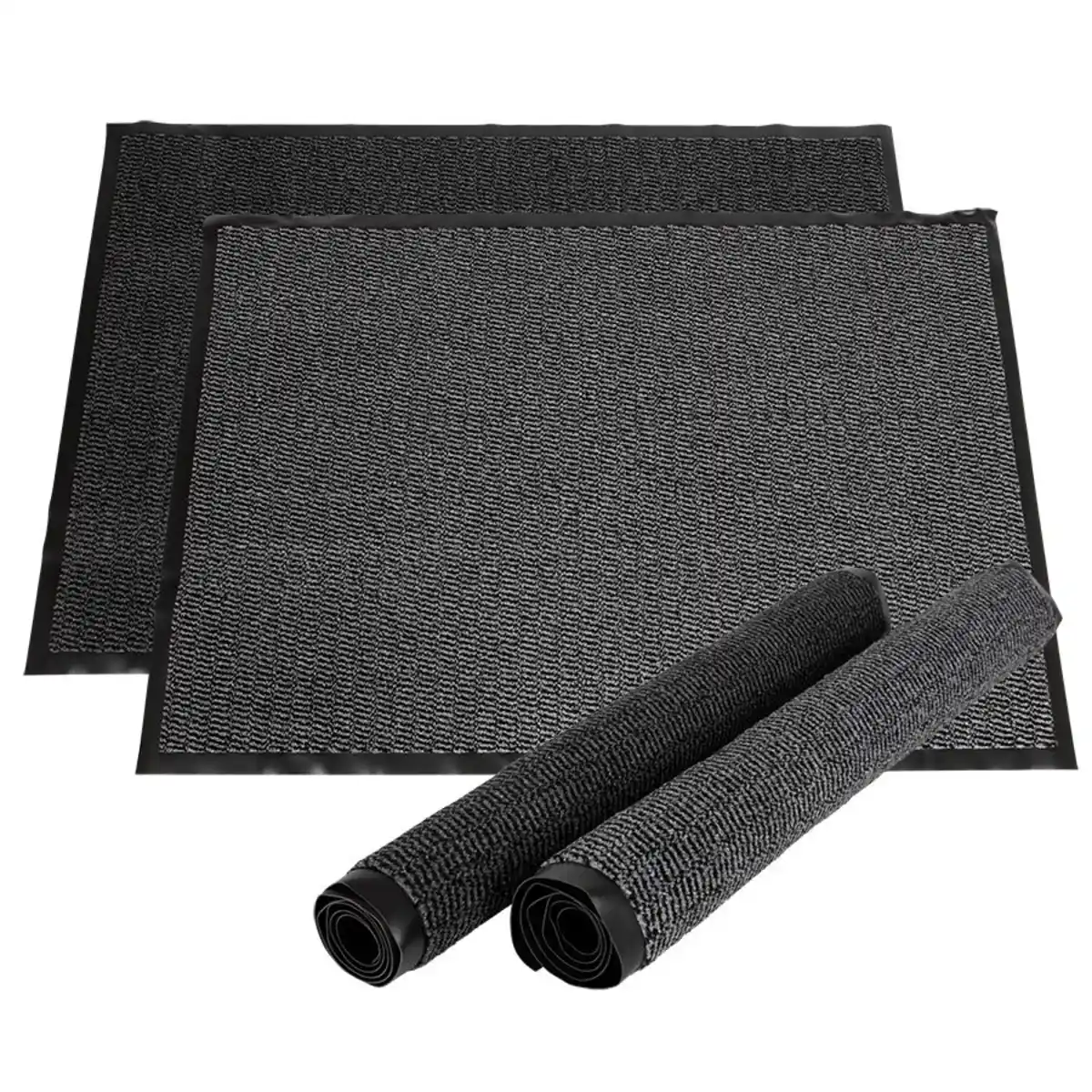 Bild 1 von Schmutzfangmatte 120x80cm Diese rechteckige Fußmatte mit gummierter Rückseite absorbiert Schmutz von Ihren Schuhen.