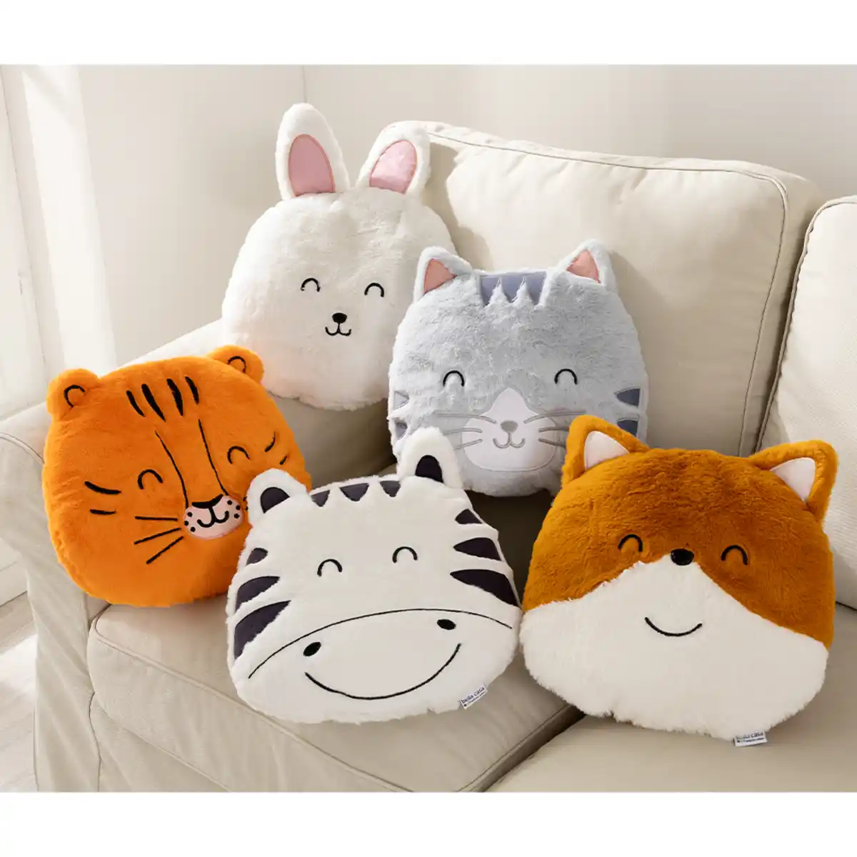 Bild 1 von Kissen - in lustiger Tierkopfoptik, ca. 35 x 35 cm