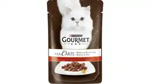 PURINA GOURMET A la Carte mit Rind an erlesenem Sommergemüse