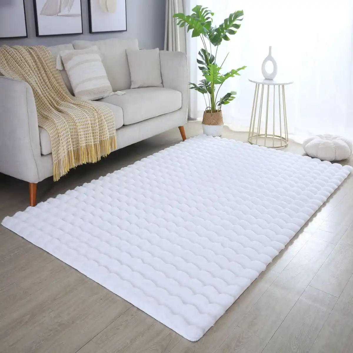 Bild 3 von Teppich, AMBIANCE 5110, WHITE, 160 x 230 cm