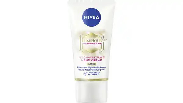 Bild 1 von NIVEA Luminous Anti-Pigmentflecken Hand Creme