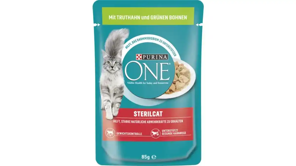 Bild 1 von PURINA ONE Sterilcat mit Truthahn und grünen Bohnen Katzennassfutter