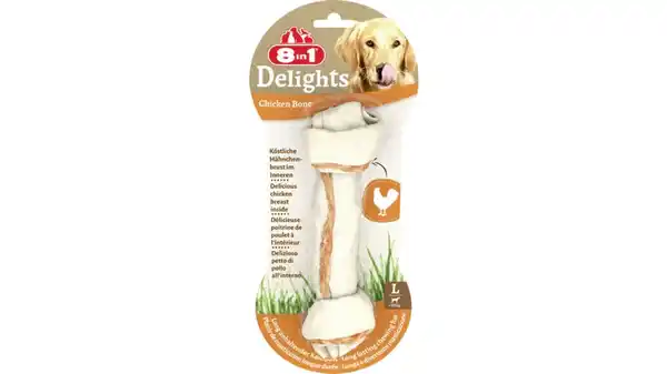 Bild 1 von 8in1 Delights Chicken Bone L Hundesnack