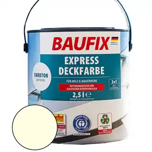 2in1 Express Deckfarbe 2,5 Liter - Cremeweiß