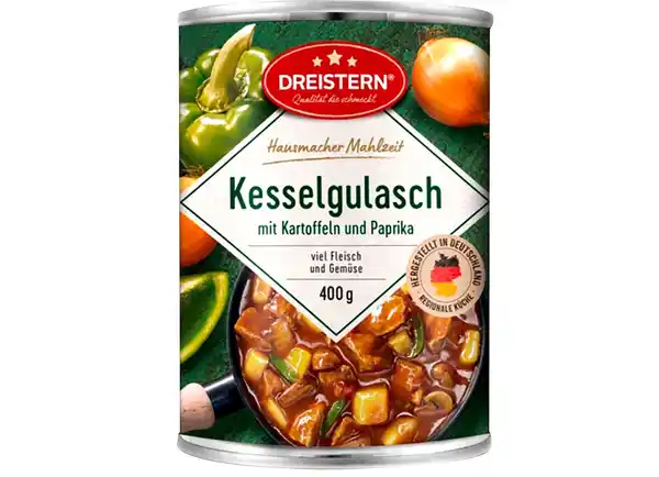 Bild 1 von Dreistern Kesselgulasch mit Kartoffeln &amp; Paprika