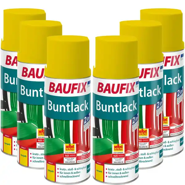 Bild 1 von Buntlack Spray rapsgelb 6x 400ml