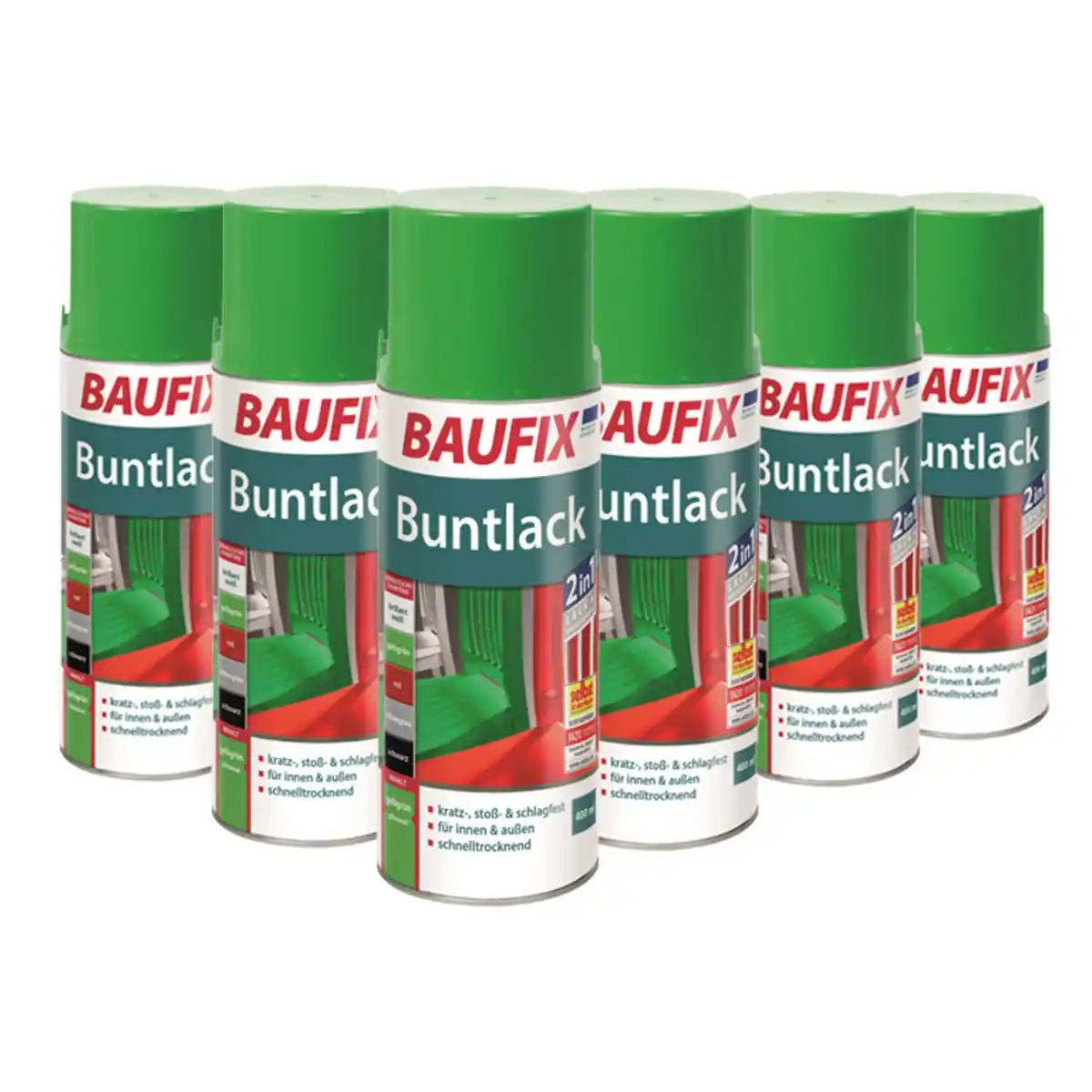 Bild 1 von Buntlack Sprühdose Gelbgrün, 6er-Set