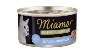 Miamor Katzennassfutter Feine Filets naturelle Skipjack-Thunfischfisch