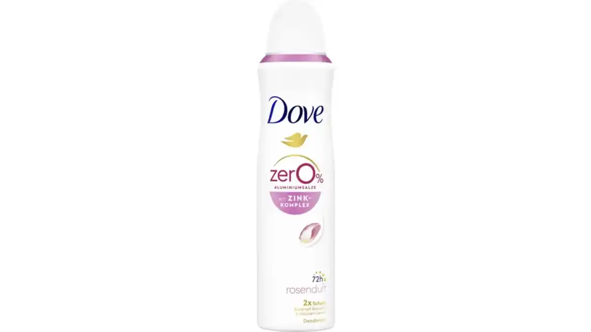 Bild 1 von Dove Deodorant-Spray mit Zink-Komplex Rosenduft 0% Aluminiumsalze