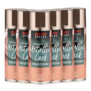 Effekt-Sprühlacke Rosegold-Lack 400 ml 6er Set