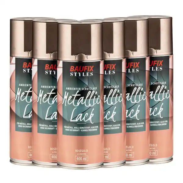 Bild 1 von Effekt-Sprühlacke Rosegold-Lack 400 ml 6er Set