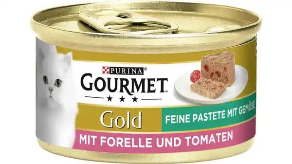 Bild 1 von PURINA GOURMET Gold Feine Pastete mit Forelle & Tomaten