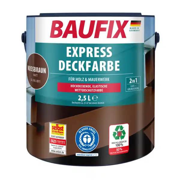 Bild 1 von 2in1 Express Deckfarbe 2,5 L nussbraun