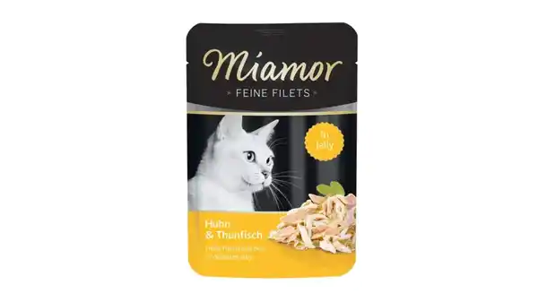 Bild 1 von Miamor Katzennassfutter Feine Filets in Jelly Huhn & Thunfisch