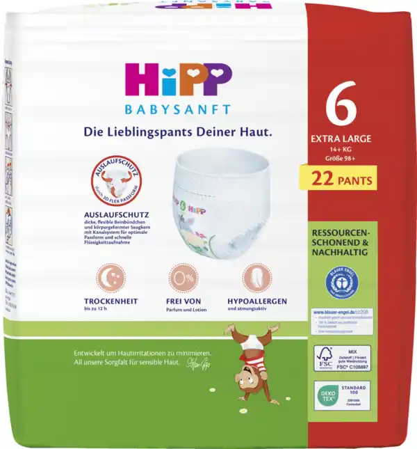 Bild 3 von HiPP Babysanft Pants Größe 6 (14+ kg)
