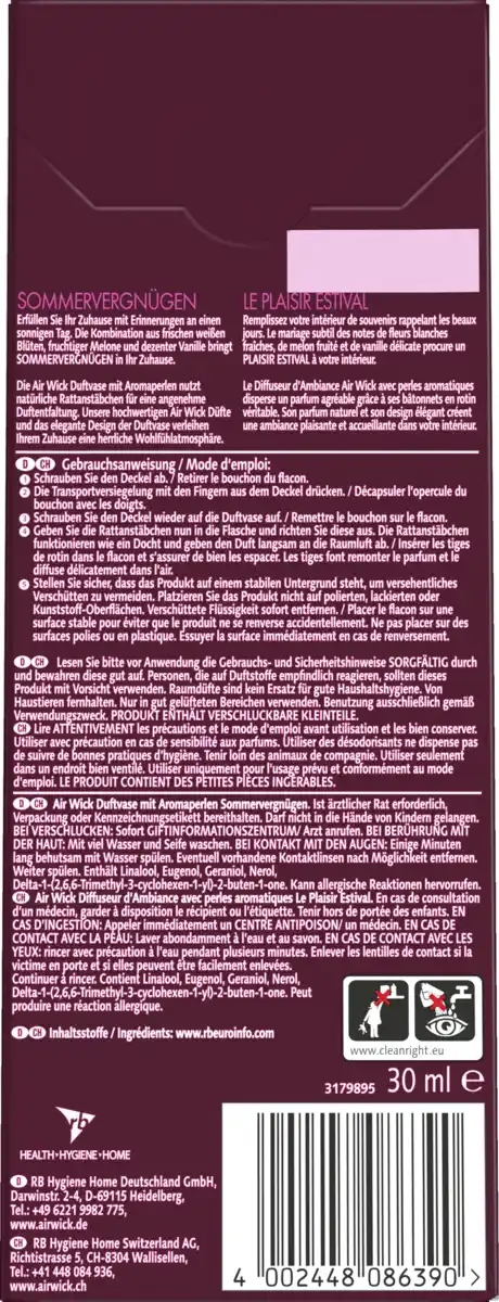 Bild 2 von Air Wick Duftvase Sommer Vergnügen, 30 ml