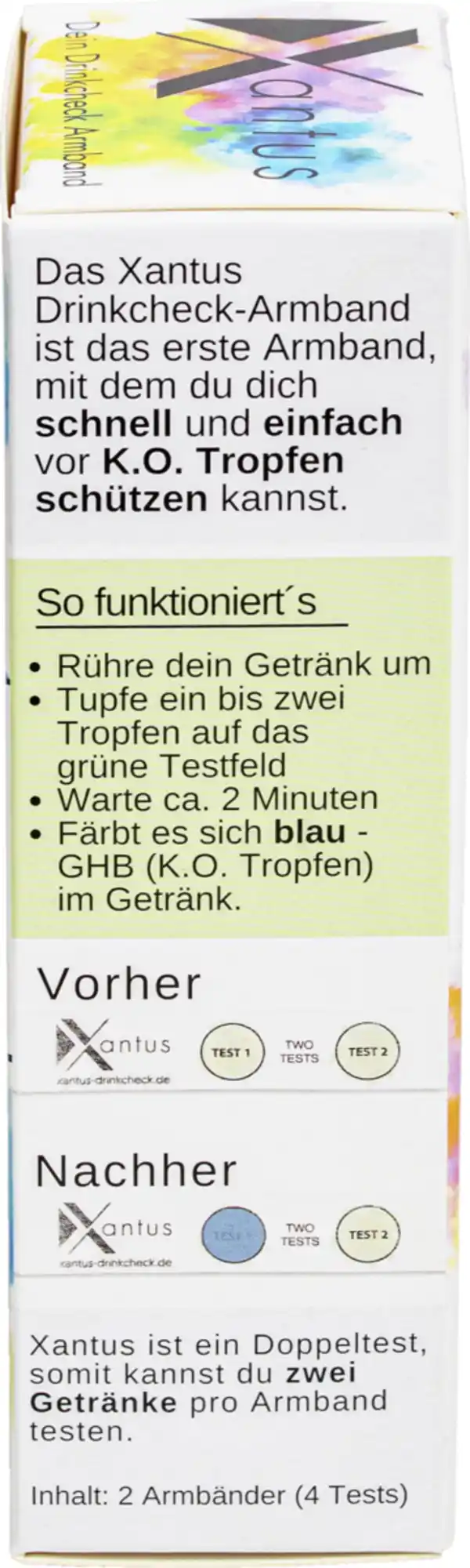 Bild 2 von Xantus K.O. Tropfen Drinkcheck Armband