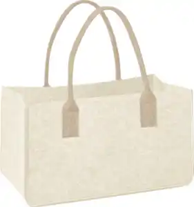 IDEENWELT Filzshopper beige