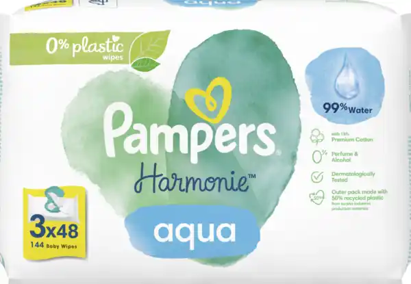 Bild 1 von Pampers Feuchttücher Harmonie Aqua